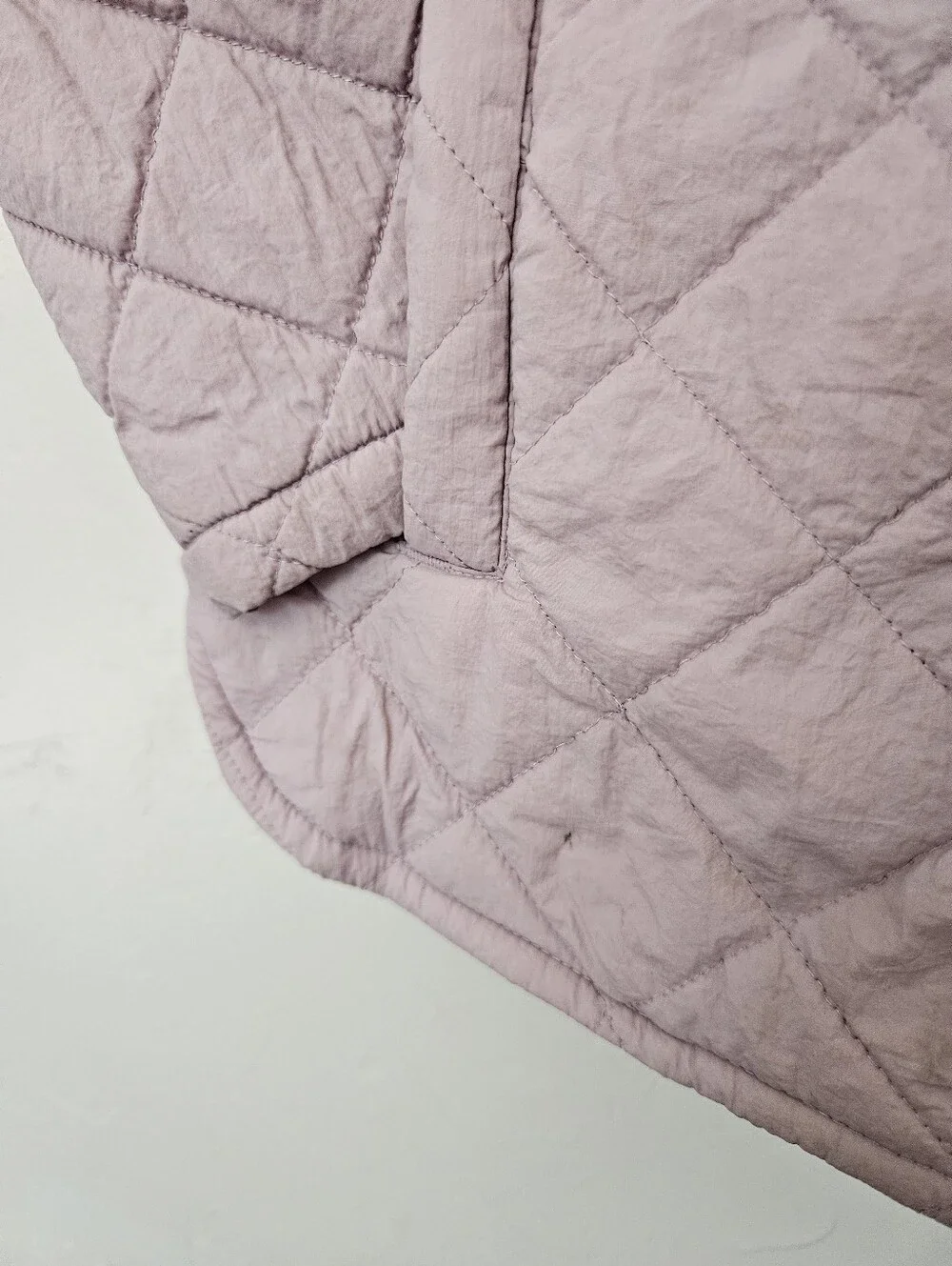 Wonder Nation Girls Small 6 Quilted Hooded Jacket in Light Dusty Purple Lilac